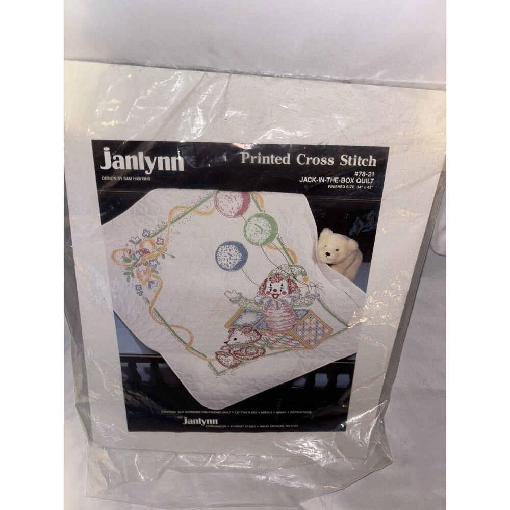 Janlynn Jack In the Box Cross Stitch Kit 78-21 Size 34”x 43”